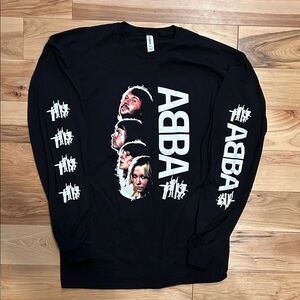 ABBA Long Sleeve tee - Size XL. With sleeve prints.